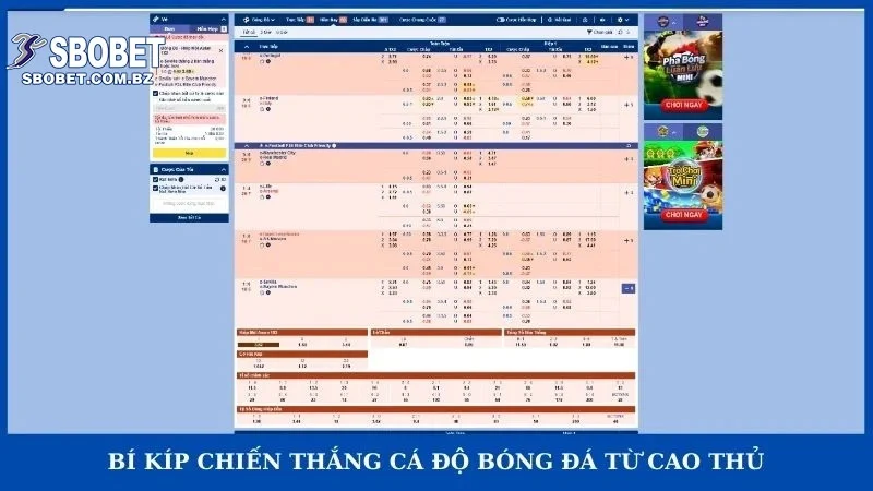 Bí kíp chiến thắng cá độ bóng đá từ cao thủ