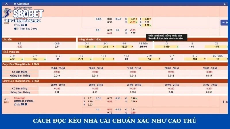 Cách đọc kèo nhà cái chuẩn xác như cao thủ