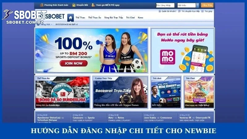 Hướng dẫn đăng nhập từng bước cho newbie