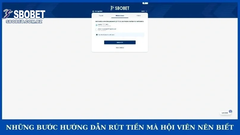 Những bước hướng dẫn rút tiền mà hội viên nên biết