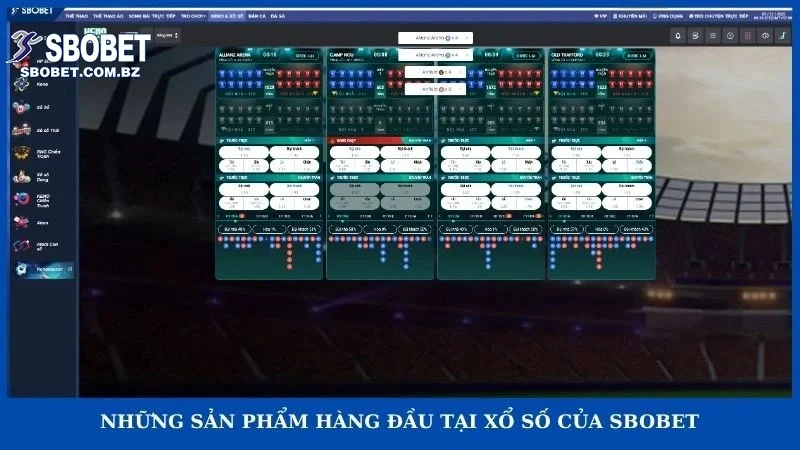 Những sản phẩm hàng đầu tại xổ số của Sbobet
